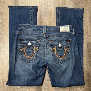 Y2k True Religion High Rise Bootcut Jeans Button‎ Back Pocket Womens Size 29